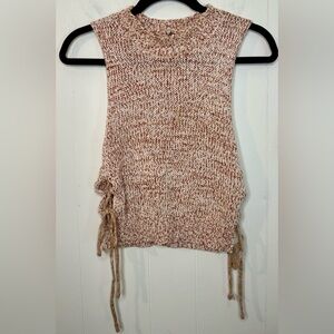 ALYA Sweater Vest High Neck Knit Francesca's, Size S